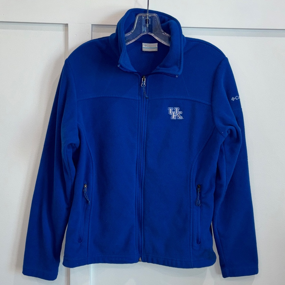 Columbia Women’s Blue Full-Zip Fleece Jacket with UK Logo